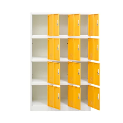 Gambar Informa Loker Metal 12 Pintu - Putih/Kuning