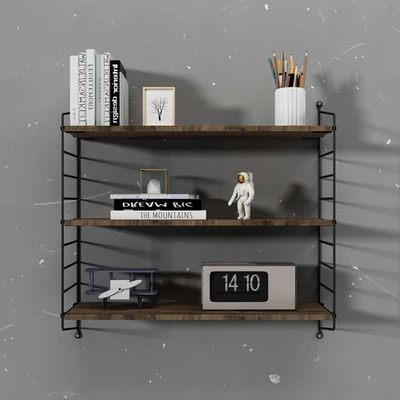 Gambar Masterspace Rak Dinding 3 Tingkat WSM-3L - Hitam