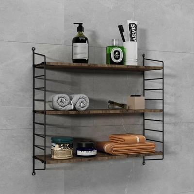 Gambar Masterspace Rak Dinding 3 Tingkat WSM-3L - Hitam