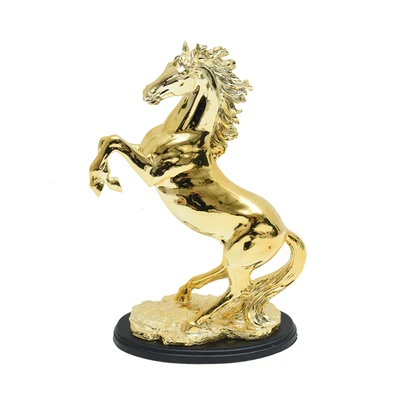 Gambar Informa Patung Miniatur Kuda Rearing 36.5 cm - Gold