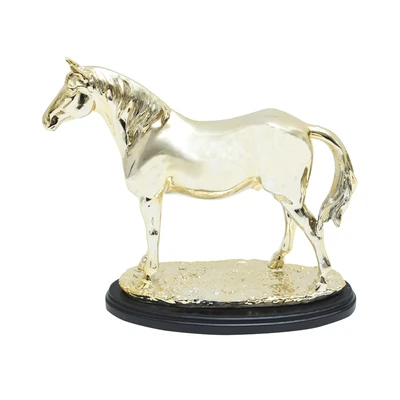 Gambar Informa Patung Miniatur Kuda 26 cm - Gold