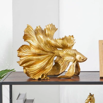 Gambar Informa Patung Miniatur Dekorasi Ikan Betta
