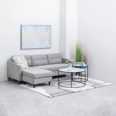 Gambar Informa Milton Meja Tamu & Meja Sisi Set 2 pcs - Putih
