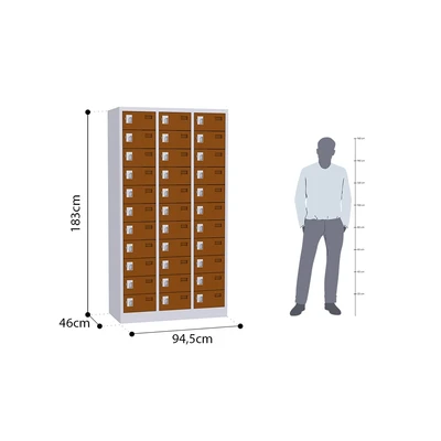 Gambar Informa Loker Metal 33 Pintu - Putih/Beige