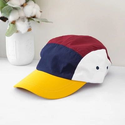 Gambar Ataru Topi Baseball Nilon Patches - Kuning/biru