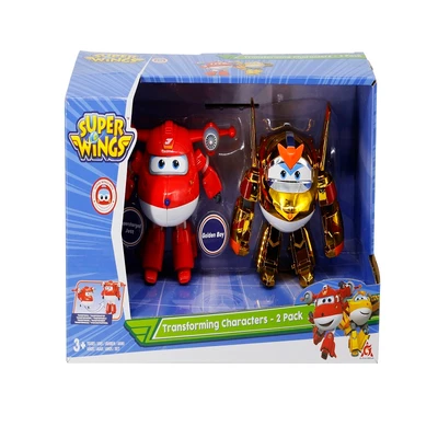 Gambar Alpha Group Set Robot Superwings Transform Jett Goldenboy