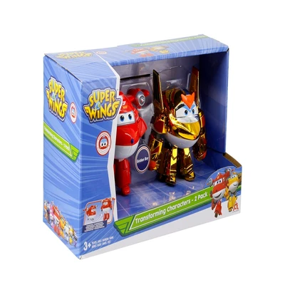 Gambar Alpha Group Set Robot Superwings Transform Jett Goldenboy