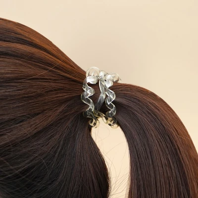 Gambar Ataru Ikat Rambut Spiral Dengan Kotak Set 6 pcs - Kuning