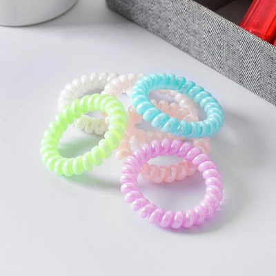 Gambar Ataru Ikat Rambut Spiral Dengan Kotak Set 6 pcs - Mix