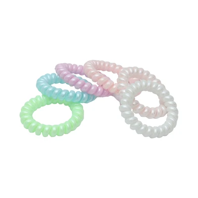Gambar Ataru Ikat Rambut Spiral Dengan Kotak Set 6 pcs - Mix