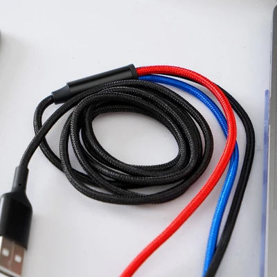 Gambar Ataru Kabel Charger USB 3-in-1 1.2 Meter