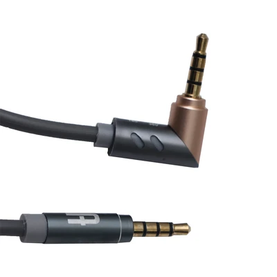 Gambar Ataru Kabel AUX Nylon Braided Bent - Abu-Abu