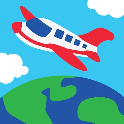 Gambar Kiddy Star 20x20 Cm Airplane Paint By Numbers