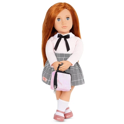 Gambar Our Generation Set Boneka Carly Red Hair Collared Sweater