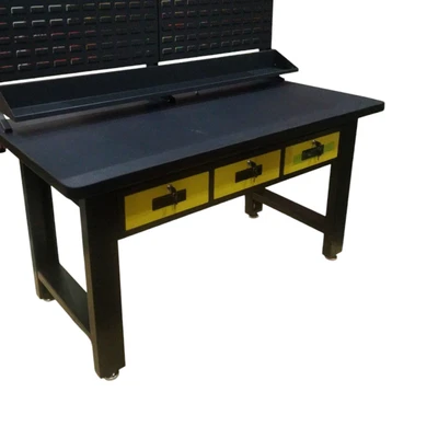 Gambar Krisbow 150x75x162 cm Work Bench Lrwb1 - Hitam