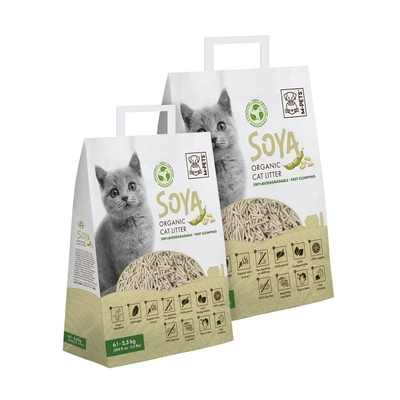 Gambar M-Pets Soya Pasir Kucing Organik 6 Liter
