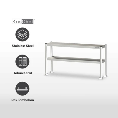 Gambar Kris Rak Tambahan Stainless Steel 430 120 cm - Silver