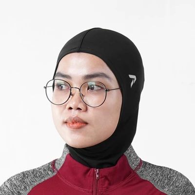 Gambar Alph Ukuran M/L Hijab Sport Wanita - Hitam