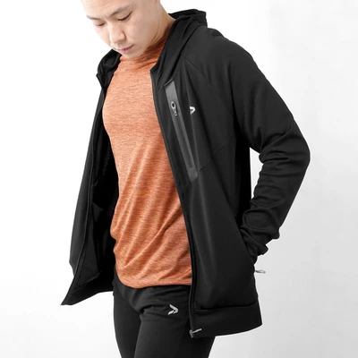 Gambar Alph Ukuran M Jaket Hoodie Pria Cvc - Hitam