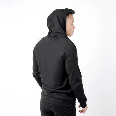 Gambar Alph Ukuran M Jaket Hoodie Pria Cvc - Hitam