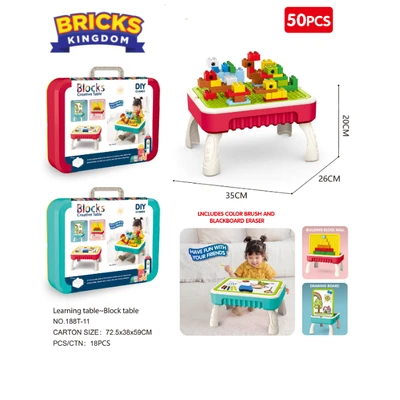 Gambar Bricks Kingdom Set Building Blocks Desk