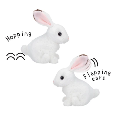 Gambar Iwaya Boneka Hewan Rabbit Plush 3183-2 - Putih