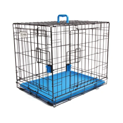 Gambar M-Pets Voyager Kandang Anjing & Kucing 61x46x48 cm - Hitam/Biru