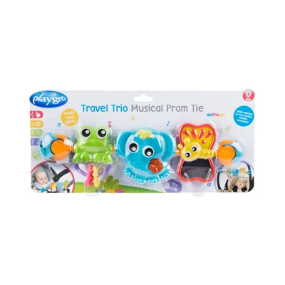 Gambar Playgro Travel Trio Musical Pram Tie Cpl162