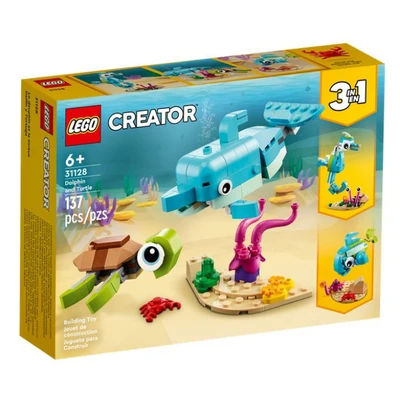 Gambar LEGO Creator Dolphin And Turtle 31128