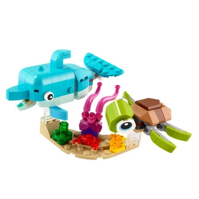 Gambar LEGO Creator Dolphin And Turtle 31128