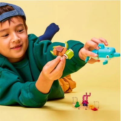 Gambar LEGO Creator Dolphin And Turtle 31128