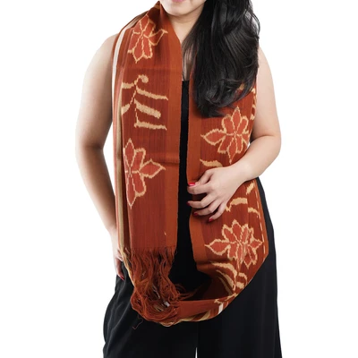 Gambar Pendopo Sikka Selendang Batik Horizontal Motif Bunga