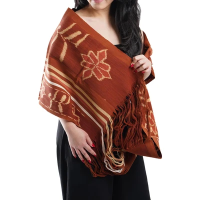 Gambar Pendopo Sikka Selendang Batik Horizontal Motif Bunga