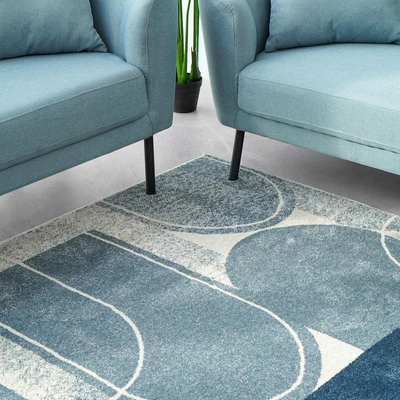 Gambar Informa Karpet Spirit 120x170 cm - Krem/Biru