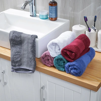 Gambar Informa 40x70 cm Tarve Handuk Tangan Katun - Abu-Abu
