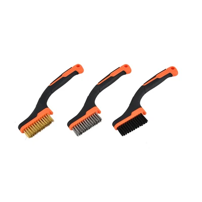 Gambar Tactix Sikat Kawat Set 3 pcs - Orange/Hitam