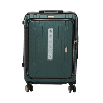 Gambar Legend Walker Whale Koper PC & ABS TSA Lock Expandable Front Open 24 Inch - Hijau