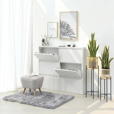 Gambar Informa Levi Kabinet Sepatu 6 Tingkat - Putih
