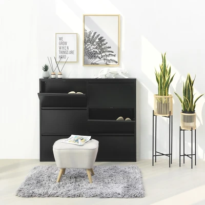 Gambar Informa Levi Kabinet Sepatu 6 Tingkat - Hitam