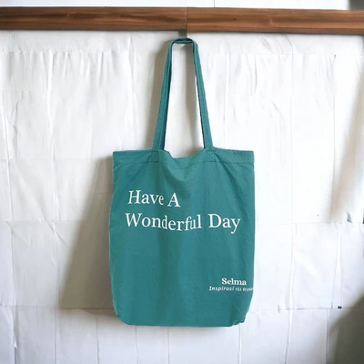 Gambar Selma 42x42x10 cm Tote Bag Wonderful - Hijau