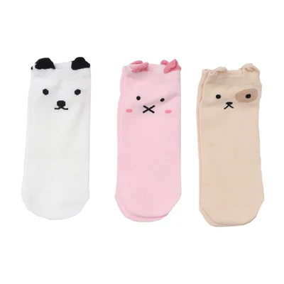 Gambar Ataru Set 3 Pasang Kaos Kaki Ankle Faces