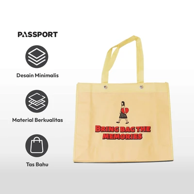 Gambar Passport Tas Belanja Bring Bag - Kuning