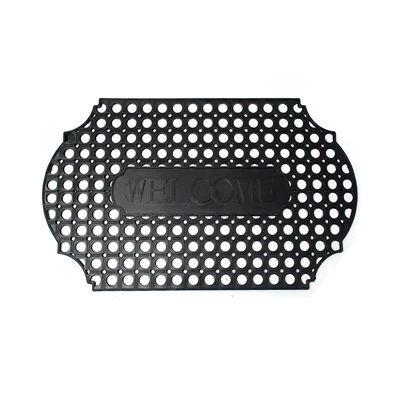 Gambar Krisbow Keset Pintu Karet Welcome 46x76 cm - Hitam