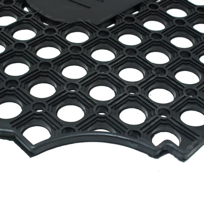 Gambar Krisbow Keset Pintu Karet Welcome 46x76 cm - Hitam