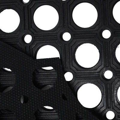 Gambar Krisbow Keset Pintu Karet Welcome 46x76 cm - Hitam