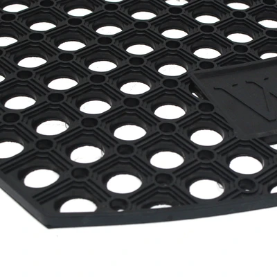 Gambar Krisbow Keset Pintu Karet Half Welcome 46x76 cm - Hitam