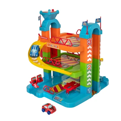Gambar Little Giggles Playset Tiny Teamsterz Tower Garage 7314