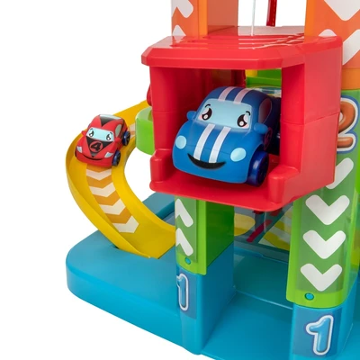 Gambar Little Giggles Playset Tiny Teamsterz Tower Garage 7314