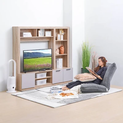 Gambar Informa Hampshire Set Lemari Tv - Cokelat Oak/taupe