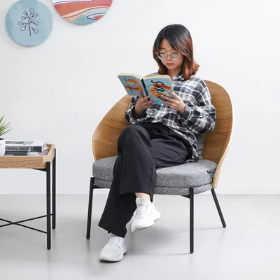Gambar Informa Sawara Kursi Lounge - Abu-Abu Natural